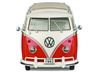 1/12 Sunstar 1962 Volkswagen Samba Bus (Sealing Wax Red & Beige Grey) Diecast Car Model