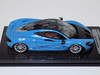 1/18 Tecnomodel McLaren P1 (Baby Blue with Silver Wheels & Black Hood) with Carbon Base Resin Car Model Limited 01/15