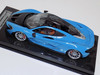 1/18 Tecnomodel McLaren P1 (Baby Blue with Silver Wheels & Black Hood) with Carbon Base Resin Car Model Limited 01/15