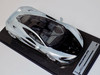 1/18 Tecnomodel McLaren P1 (Ice Silver with Silver wheels & Black Hood) with Carbon Base Resin Car Model Limited 01/10