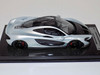 1/18 Tecnomodel McLaren P1 (Ice Silver with Black wheels & Black Hood) with Carbon Base Resin Car Model Limited 01/15
