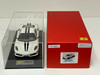 1/18 Looksmart Ferrari F430 Scuderia Avus White Black Stripe Titanium Wheels Resin Car Model
