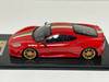 1/18 Looksmart Ferrari F430 Scuderia Red Italian Stripe Gold Wheels #25/25 Resin Car Model