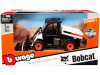 Construction Vehicles Bobcat Toolcat 5600 Utility Work Machine with Pallet Fork White and Black Diecast Model by Bburago