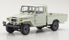 1/18 Kyosho Toyota Land Cruiser 40 RHD (Right Hand Drive) Pickup Truck Off White with Matt Off White Top Diecast Car Model