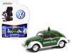 Classic Volkswagen Beetle Green and White "Copenhagen Airport Police" (Denmark) "Club Vee V-Dub" Series 13 1/64 Diecast Model Car by Greenlight