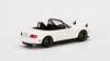 Mazda Miata MX-5 (NA) Convertible Classic White (Tuned Version) "Fred's Garage Special" 1/64 Diecast Model Car by True Scale Miniatures