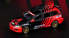 Mitsubishi Lancer Evolution IX Wagon RHD (Right Hand Drive) with Roof Cargo Box Black and Red "Advan" 1/64 Diecast Model Car by Inno Models