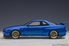 1/18 AUTOart NISSAN SKYLINE GT-R (R34) V-SPEC II W/ BBS LM WHEELS (BAYSIDE BLUE) Car Model