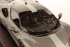 1/18 MR Ferrari SF90 Stradale (Assetto Fiorano Grey) with Carbon Fiber Base & Showcase Cover Resin Car Model Limited