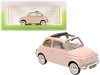 1968 Fiat 500L Pink with Special BIRTH Packaging "My First Collectible Car" 1/18 Diecast Model Car by Norev