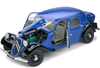1/18 Solido 1937 Citroen Traction 7 Bio-Ton (Bleu Fonce Noir Blue) Diecast Car Model