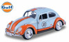 1/24 Motormax 1966 Volkswagen Beetle Gulf (Light Blue) #48 Diecast Car Model