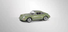  1/64 POPRACE Singer Porsche 911 (964) Green Diecast Car Model 