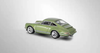  1/64 POPRACE Singer Porsche 911 (964) Green Diecast Car Model 