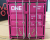  1/18 NZG 40 Ft Container "ONE" Magenta Diecast Model