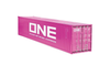  1/18 NZG 40 Ft Container "ONE" Magenta Diecast Model
