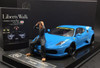 1/18 JUC Ferrari F430 LB Works (Baby Blue) Resin Car Model with Kato San Figure Limited 12 Pieces