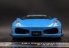 1/18 JUC Ferrari F430 LB Works (Baby Blue) Resin Car Model with Kato San Figure Limited 12 Pieces