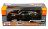 1/24 Motormax 2017 Chevrolet Chevy Camaro ZL1 (Black Metallic with Orange Stripes) Diecast Car Model