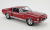 1/18 ACME 1968 Ford Mustang Shelby GT500 KR (Candy Apple Red with White Stripes Ad Car "King of the Road!" Limited Edition Diecast Car Model