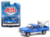 1983 Chevrolet C20 Scottsdale Tow Truck with Drop-In Tow Hook "Chevron" Blue "Blue Collar Collection" Series 9 1/64 Diecast Model Car by Greenlight