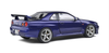 1/18 Solido 1999 Nissan Skyline GT-R (R34) RHD (Right Hand Drive) Midnight Purple Metallic Diecast Car Model