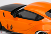 Toyota Pandem GR Supra V1.0 Orange with Black Hood 1/18 Model Car by Top Speed