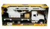1/18 New Ray Mack Granite (White) MK500 Extendable Crane Truck with Wooden Crate Car Model