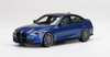 1/18 Top Speed BMW M3 Competition (G80) (Portimao Blue Metallic) Resin Car Model