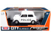 1/18 Motormax 1961-1967 Morris Mini Cooper RHD (Right Hand Drive) "Police" White Diecast Car Model