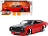 1971 Chevrolet Chevelle SS Black and Red "Bigtime Muscle" Series 1/24 Diecast Model Car by Jada
