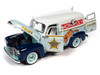 1/18 Auto World 1948 Chevrolet Panel Police Van with Mr. Monopoly Figurine "Monopoly" Diecast Car Model