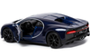 1/32 Bburago Bugatti Chiron (Blue) with Plastic Showcase Car Model