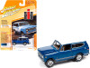 1979 International Scout II Custom Dark Blue Metallic with White Top and Side Stripes "Classic Gold Collection" Series Limited Edition to 10342 pieces Worldwide 1/64 Diecast Model Car by Johnny Lightning