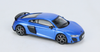 1/64 KENGFAI 2021 Audi R8 Blue Diecast Car Model