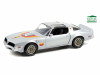 1/18 Greenlight 1977 Pontiac Firebird "Fire Am" by (VSE) Silver Diecast Car Model