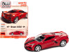 2020 Chevrolet Corvette C8 Stingray Torch Red with Twin Black Stripes "Sports Cars" Limited Edition to 15702 pieces Worldwide 1/64 Diecast Model Car by Autoworld