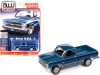 1984 Chevrolet Silverado 10 Fleetside Pickup Truck Light Blue Metallic with Dark Blue Metallic Sides "Muscle Trucks" Limited Edition to 18798 pieces Worldwide 1/64 Diecast Model Car by Autoworld