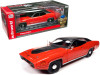 1/18 Auto World 1971 Plymouth GTX Hardtop (V2 Tor Red with Black Roof & Air Grabber Hood) Diecast Car Model