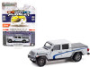 2020 Jeep Gladiator Pickup Truck with Bed Cover Silver "Gladiator Pursuit Jeep Law" Auburn Hills (Michigan) "Hot Pursuit" Series 39 1/64 Diecast Model Car by Greenlight