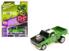 1980 Chevrolet Silverado Pickup Truck Green Metallic with White Top "Rat Fink" "Zingers!" Series Limited Edition to 4800 pieces Worldwide 1/64 Diecast Model Car by Johnny Lightning
