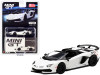Lamborghini Aventador SVJ Roadster Bianco Canopus White Limited Edition to 3600 pieces Worldwide 1/64 Diecast Model Car by True Scale Miniatures