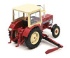 1/32 Schuco International 533 tractor with Convertible Top & Cutter Bar (Red) Diecast Model