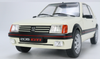 1/18 Solido PEUGEOT 205 GTI BLANCHE 1988 Diecast Car Model