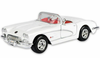 1/24 Motormax 1959 Chevrolet Corvette C1 (White with Red Interior) Diecast Car Model