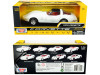 1/24 Motormax 1979 Chevrolet Corvette C3 (White with Red Interior) Diecast Car Model