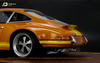 1/18 Delicate Model Porsche 911 Singer 964 (Light Brown with Yellow Stripe) Resin Car Model