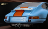 1/18 Delicate Model Porsche 911 Singer 964 (Gulf Light Blue with Orange Strip) Resin Car Model