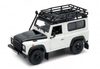 1/24 Welly Land Rover Defender Fire Ice (White) Diecast Car Model